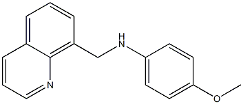 4-methoxy-N-(quinolin-8-ylmethyl)aniline Struktur