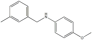 4-methoxy-N-[(3-methylphenyl)methyl]aniline,,结构式