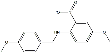 4-methoxy-N-[(4-methoxyphenyl)methyl]-2-nitroaniline Structure