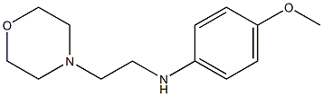 4-methoxy-N-[2-(morpholin-4-yl)ethyl]aniline,,结构式