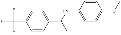 4-methoxy-N-{1-[4-(trifluoromethyl)phenyl]ethyl}aniline Structure