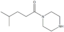 4-methyl-1-(piperazin-1-yl)pentan-1-one Struktur