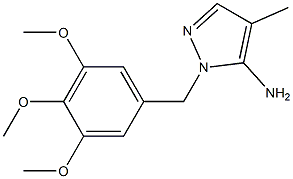 4-methyl-1-[(3,4,5-trimethoxyphenyl)methyl]-1H-pyrazol-5-amine Structure
