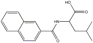 4-methyl-2-(2-naphthoylamino)pentanoic acid,,结构式