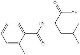 4-methyl-2-[(2-methylphenyl)formamido]pentanoic acid,,结构式