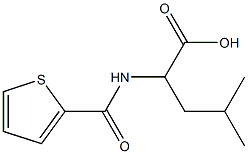 4-methyl-2-[(thien-2-ylcarbonyl)amino]pentanoic acid Structure