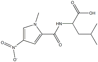 4-methyl-2-{[(1-methyl-4-nitro-1H-pyrrol-2-yl)carbonyl]amino}pentanoic acid Structure