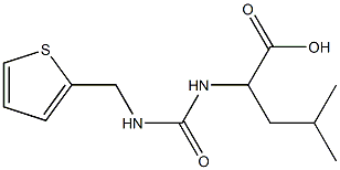 4-methyl-2-{[(thiophen-2-ylmethyl)carbamoyl]amino}pentanoic acid Structure