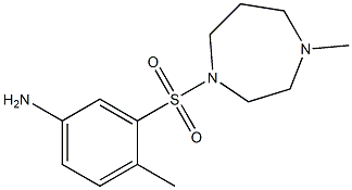 4-methyl-3-[(4-methyl-1,4-diazepane-1-)sulfonyl]aniline Structure