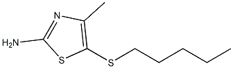 4-methyl-5-(pentylsulfanyl)-1,3-thiazol-2-amine Structure