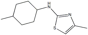 4-methyl-N-(4-methylcyclohexyl)-1,3-thiazol-2-amine 结构式