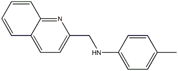 4-methyl-N-(quinolin-2-ylmethyl)aniline Struktur