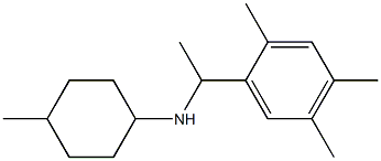 4-methyl-N-[1-(2,4,5-trimethylphenyl)ethyl]cyclohexan-1-amine Struktur
