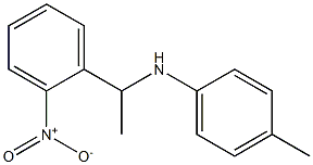 4-methyl-N-[1-(2-nitrophenyl)ethyl]aniline Structure