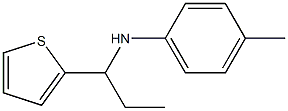 4-methyl-N-[1-(thiophen-2-yl)propyl]aniline Structure