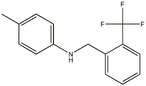 4-methyl-N-{[2-(trifluoromethyl)phenyl]methyl}aniline Struktur