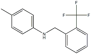 4-methyl-N-{[2-(trifluoromethyl)phenyl]methyl}aniline Structure