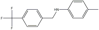 4-methyl-N-{[4-(trifluoromethyl)phenyl]methyl}aniline,,结构式