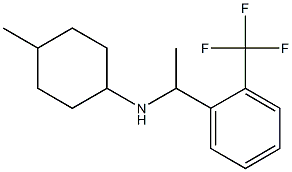 4-methyl-N-{1-[2-(trifluoromethyl)phenyl]ethyl}cyclohexan-1-amine Structure