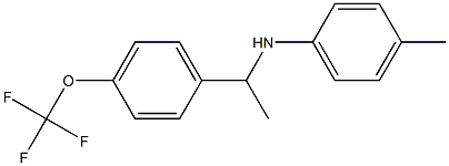 4-methyl-N-{1-[4-(trifluoromethoxy)phenyl]ethyl}aniline Structure