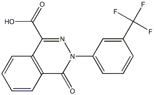 4-oxo-3-[3-(trifluoromethyl)phenyl]-3,4-dihydrophthalazine-1-carboxylic acid Structure