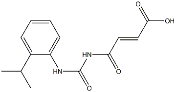 4-oxo-4-({[2-(propan-2-yl)phenyl]carbamoyl}amino)but-2-enoic acid Structure