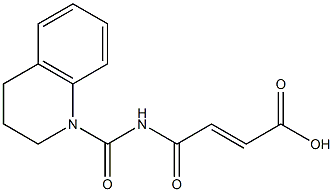 4-oxo-4-(1,2,3,4-tetrahydroquinolin-1-ylcarbonylamino)but-2-enoic acid Struktur