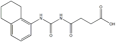 4-oxo-4-[(5,6,7,8-tetrahydronaphthalen-1-ylcarbamoyl)amino]butanoic acid Struktur
