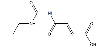 4-oxo-4-[(propylcarbamoyl)amino]but-2-enoic acid Struktur