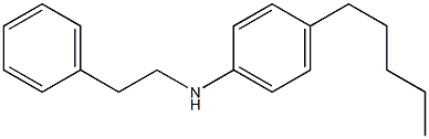 4-pentyl-N-(2-phenylethyl)aniline 化学構造式