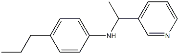 4-propyl-N-[1-(pyridin-3-yl)ethyl]aniline Structure