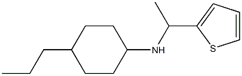 4-propyl-N-[1-(thiophen-2-yl)ethyl]cyclohexan-1-amine|