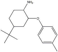 4-tert-butyl-2-(4-methylphenoxy)cyclohexan-1-amine,,结构式