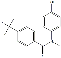 4-tert-butyl-N-(4-hydroxyphenyl)-N-methylbenzamide 结构式