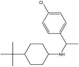 4-tert-butyl-N-[1-(4-chlorophenyl)ethyl]cyclohexan-1-amine Struktur