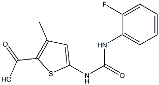 5-({[(2-fluorophenyl)amino]carbonyl}amino)-3-methylthiophene-2-carboxylic acid