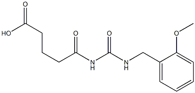 5-({[(2-methoxyphenyl)methyl]carbamoyl}amino)-5-oxopentanoic acid Struktur