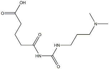 5-({[3-(dimethylamino)propyl]carbamoyl}amino)-5-oxopentanoic acid Struktur