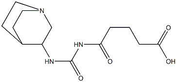 5-({1-azabicyclo[2.2.2]octan-3-ylcarbamoyl}amino)-5-oxopentanoic acid