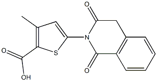 5-(1,3-dioxo-1,2,3,4-tetrahydroisoquinolin-2-yl)-3-methylthiophene-2-carboxylic acid,,结构式