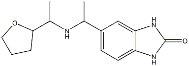 5-(1-{[1-(oxolan-2-yl)ethyl]amino}ethyl)-2,3-dihydro-1H-1,3-benzodiazol-2-one Structure