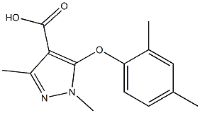 5-(2,4-dimethylphenoxy)-1,3-dimethyl-1H-pyrazole-4-carboxylic acid|