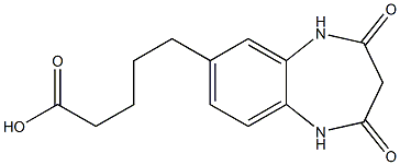 5-(2,4-dioxo-2,3,4,5-tetrahydro-1H-1,5-benzodiazepin-7-yl)pentanoic acid Structure