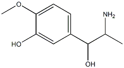 5-(2-amino-1-hydroxypropyl)-2-methoxyphenol Structure