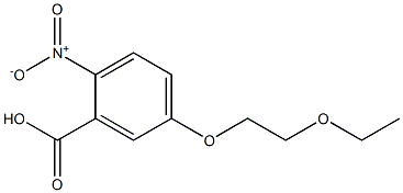 5-(2-ethoxyethoxy)-2-nitrobenzoic acid Structure