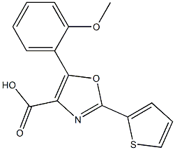 5-(2-methoxyphenyl)-2-(thiophen-2-yl)-1,3-oxazole-4-carboxylic acid