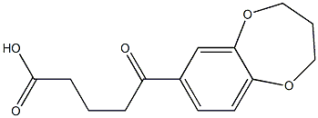 5-(3,4-dihydro-2H-1,5-benzodioxepin-7-yl)-5-oxopentanoic acid,,结构式