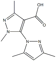 5-(3,5-dimethyl-1H-pyrazol-1-yl)-1,3-dimethyl-1H-pyrazole-4-carboxylic acid Structure