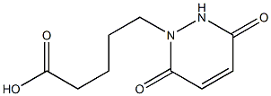 5-(3,6-dioxo-1,2,3,6-tetrahydropyridazin-1-yl)pentanoic acid,,结构式