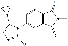 5-(3-cyclopropyl-5-sulfanyl-4H-1,2,4-triazol-4-yl)-2-methyl-2,3-dihydro-1H-isoindole-1,3-dione